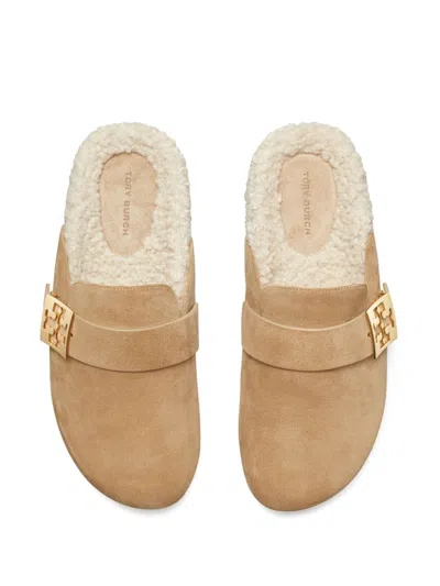 Tory Burch Mules Mellow In Shearling Color Taupe In Neutrals