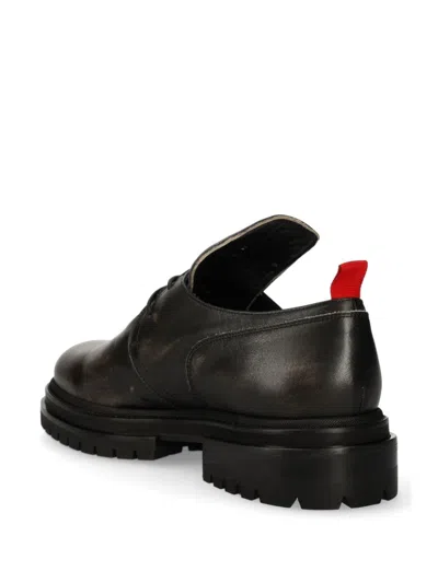424 Leather Derby Shoes In Black