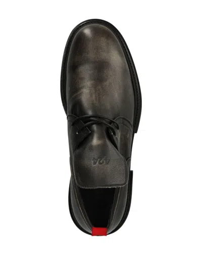 424 Leather Derby Shoes In Black