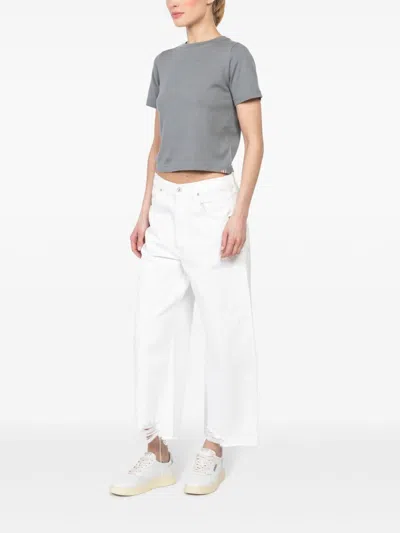 Citizen Of Humanity Emery Cropped Straight Jeans In White