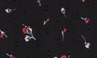 Truly Me Kids' Floral Long Sleeve Romper In Black Floral