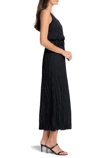 Shop Nic + Zoe Nic+zoe Cailin Crinkle A-line Dress In Black Onyx