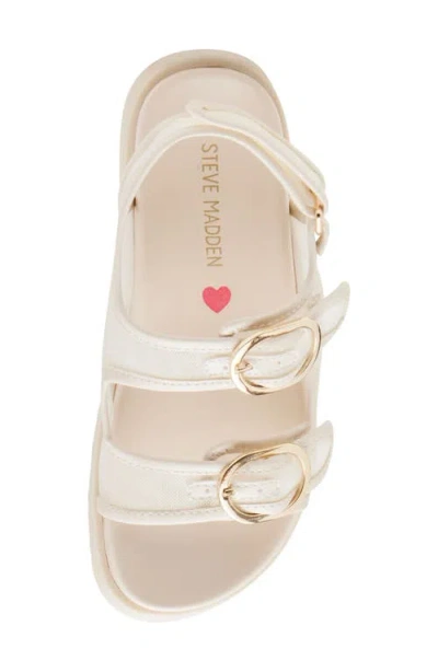 Steve Madden Kids' Jkit Slingback Sandal In Bone