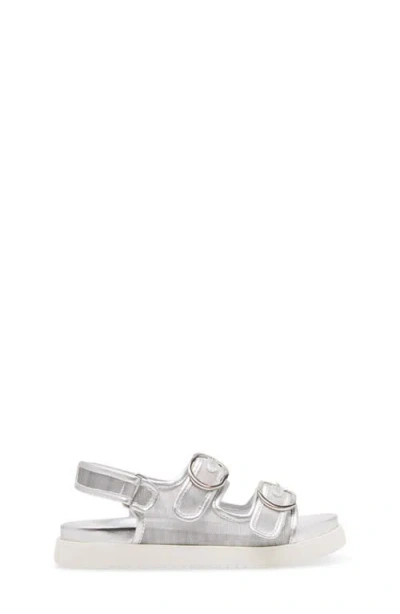 Steve Madden Kids' Jkit Slingback Sandal In Silver