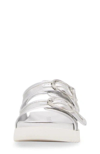 Steve Madden Kids' Jkit Slingback Sandal In Silver
