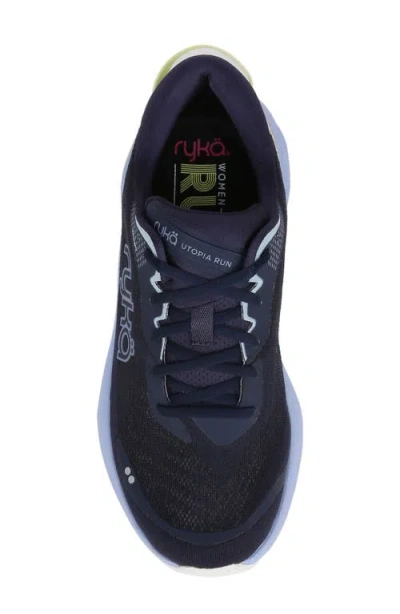 Ryka Rykä Utopia Running Sneaker In Dark Blue
