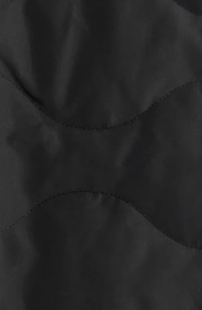 Schott Nyc Wrinkle Resistant Down Military Jacket In Black