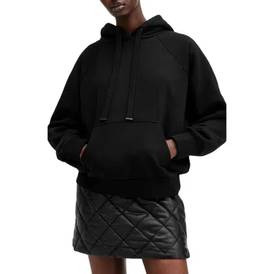 Allsaints Talon Underground Sequin Logo Hoodie In Black