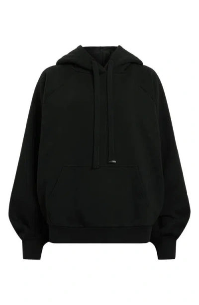 Allsaints Talon Underground Sequin Logo Hoodie In Black