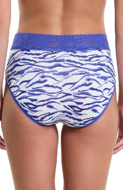 Hanky Panky Dreamease® Printed French Brief In Inked Blue