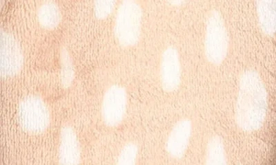 Nordstrom Kids' Hooded Fleece Sleeper Romper In Beige Humus Fawn