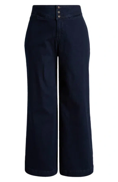 Universal Standard Charlie Sailor High Waist Straight Leg Jeans In Dark Indigo