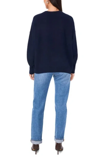 Vince Camuto Flag Logo Sweater In Classic Navy