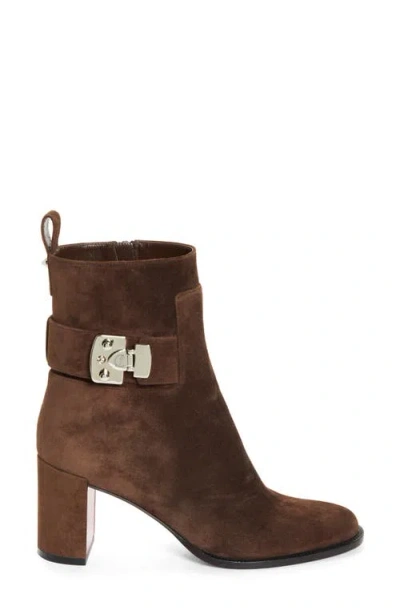 Christian Louboutin Lock Bootie In Cosme