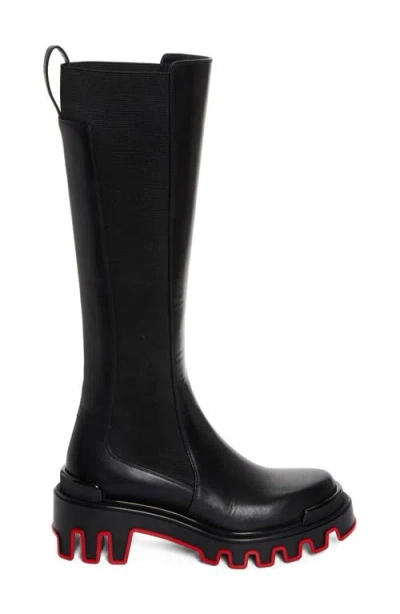 Christian Louboutin Marchacroche Dune Platform Boot In Black