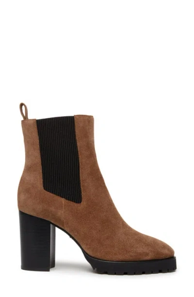 Paige Women's Izzy Stretch Block Heel Ankle Boots In Truffle
