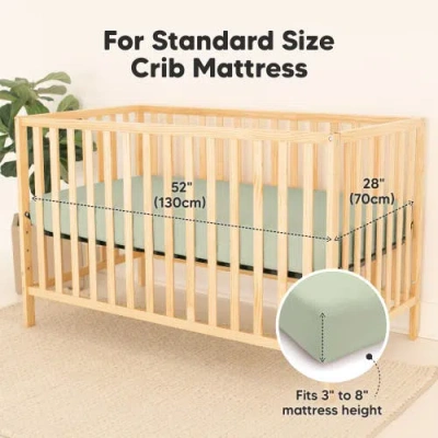 Keababies 2-pack Isla [protect+] Waterproof Crib Sheets In Foxtrot