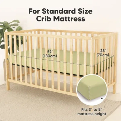 Keababies 2-pack Isla [protect+] Waterproof Crib Sheets In Oregano