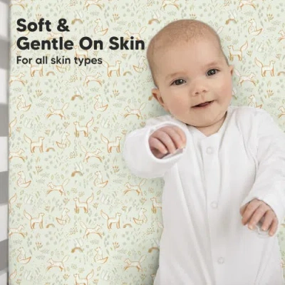 Keababies Isla Fitted Crib Sheets In Foxtrot