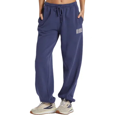 Shop Billabong Palmin Cotton Blend Sweatpants In I Sea Indigo