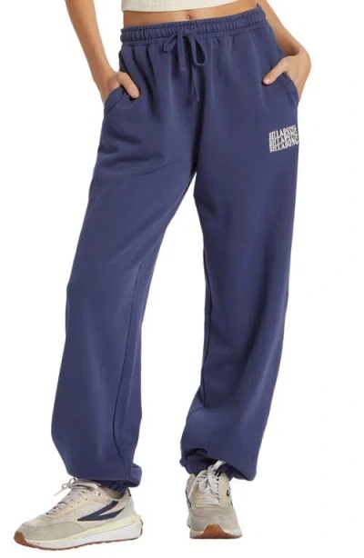 Shop Billabong Palmin Cotton Blend Sweatpants In I Sea Indigo