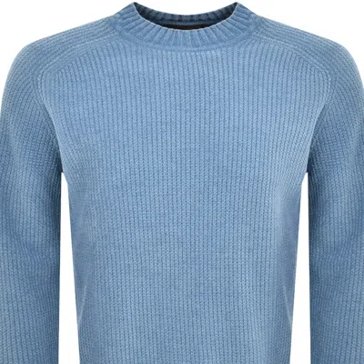 Boss Casual Boss Amarson Knit Jumper Blue In Blue