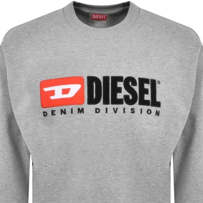 Diesel Boxt Div Sweatshirt Grey In Grey