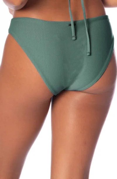 Maaji Eucalyptus Green Sublimity Reversible Bikini Bottoms In Green