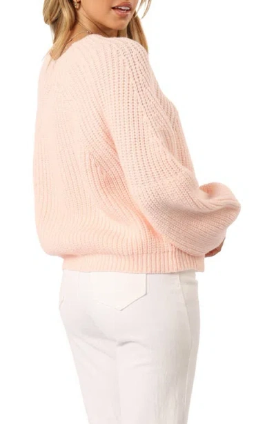 Petal And Pup Petal & Pup London Blouson Sleeve Sweater In Pink
