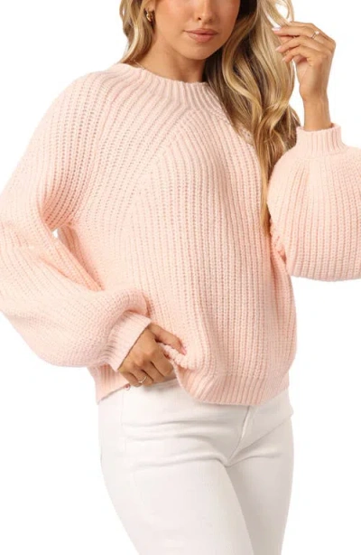Petal And Pup Petal & Pup London Blouson Sleeve Sweater In Pink