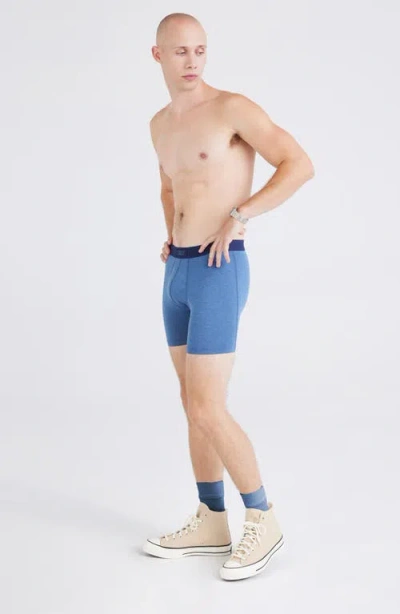 Saxx Assorted 3-pack Vibe Xtra Super Soft Boxer Briefs In Window Pane/dark Denim/black