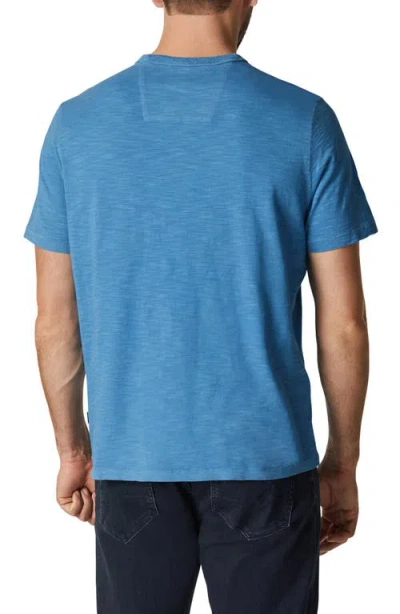 Shop 34 Heritage Slub Cotton Crewneck T-shirt In Vallarta Blue