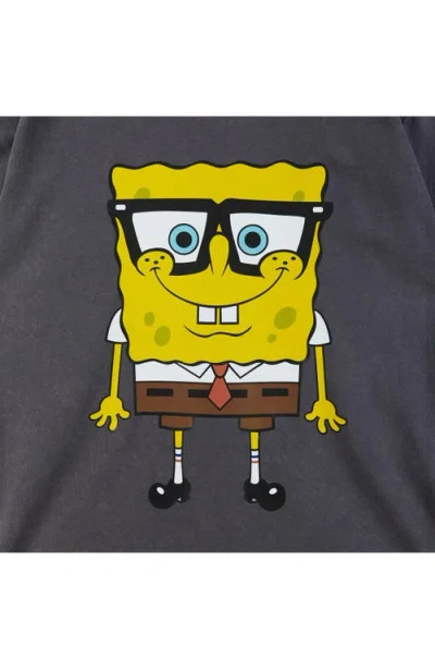 Andy & Evan Kids' Spongebob Squarepants™ '99 Acid Wash Graphic T-shirt In Grey