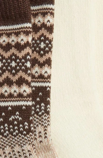 Hue Assorted 2-pack Crew Socks In Brown Pack