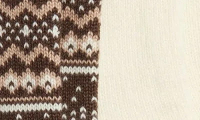 Hue Assorted 2-pack Crew Socks In Brown Pack