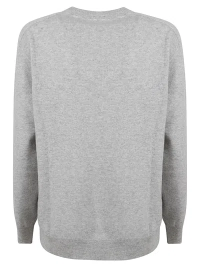 Brunello Cucinelli Round Neck Jumper In Ciottolo