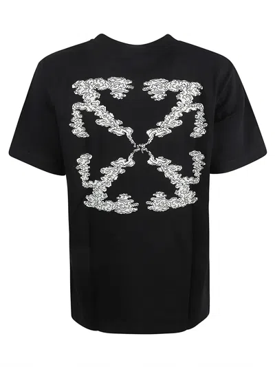 Shop Off-white Cloud Arrow T-shirt In Black