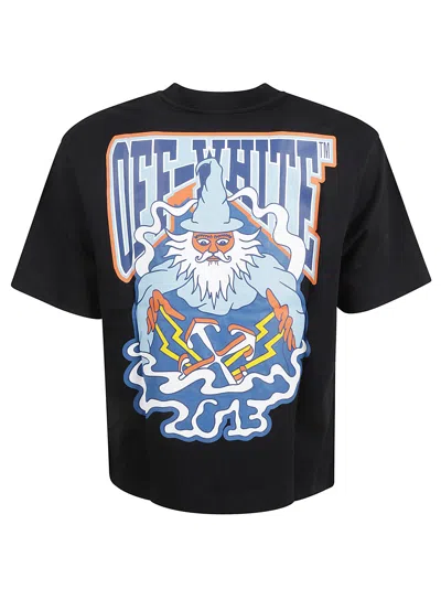 Shop Off-white Wizard Skate T-shirt In Black/multicolor