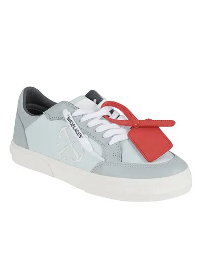 Shop Off-white New Vulcanized Sneakers In Greyish Green