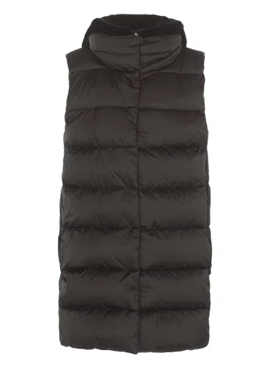 Shop Herno Padded And Quilted Vest In Black