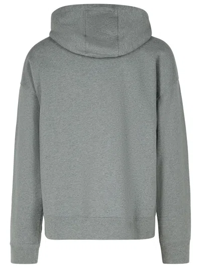 Shop Maison Kitsuné Rambling Grey Cotton Sweatshirt