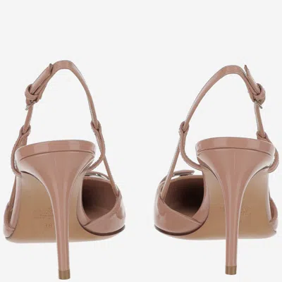 Shop Valentino Vlogo Heeled Shoe In Rose Cannelle