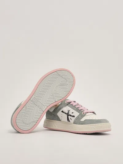 Shop Premiata Quinnd Sneaker In Bianco-grigio