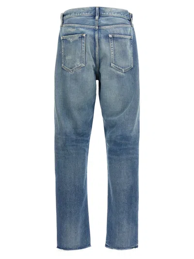 Shop Fear Of God Straight 5 Pocket Jeans In Blue