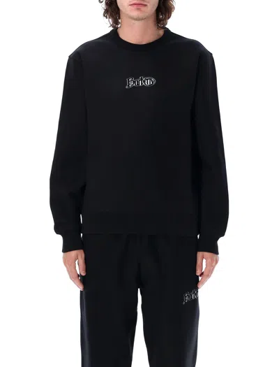 Shop Burberry Logo Sweatshirt In Coal