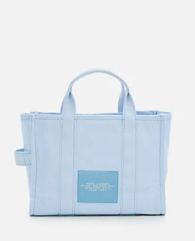 Shop Marc Jacobs Tote Medium Bag In Light Blue Canvas In Clear Blue