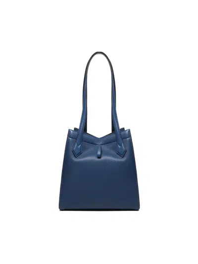 Shop Fendi Medium Shoulder Bag Origami In Poseidon