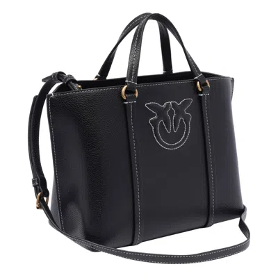 Shop Pinko Classic Miranda Shopper In Black