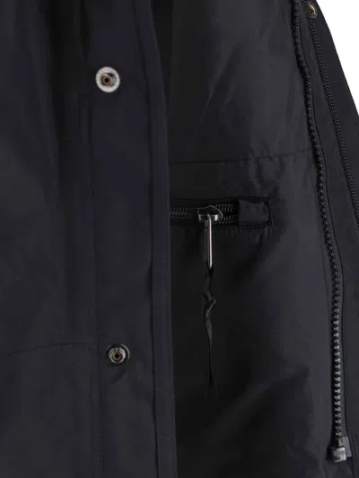 The North Face Dryvent Mono Black Jacket With Logo Printed On The Front In Tech Fabric Man In Black