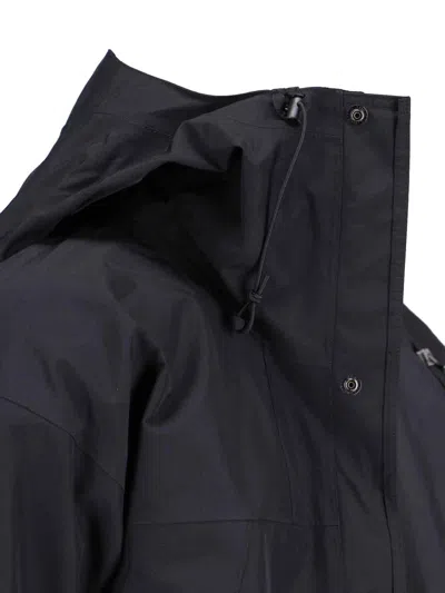 The North Face Dryvent Mono Black Jacket With Logo Printed On The Front In Tech Fabric Man In Black